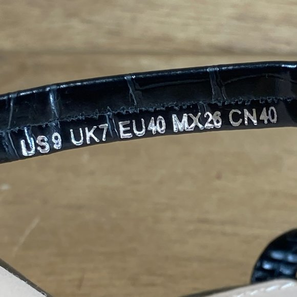 NEW The Drop Avery Square Toe Two Strap Black Women SZ 9 Slip-On Heeled Sandals - Picture 9 of 10